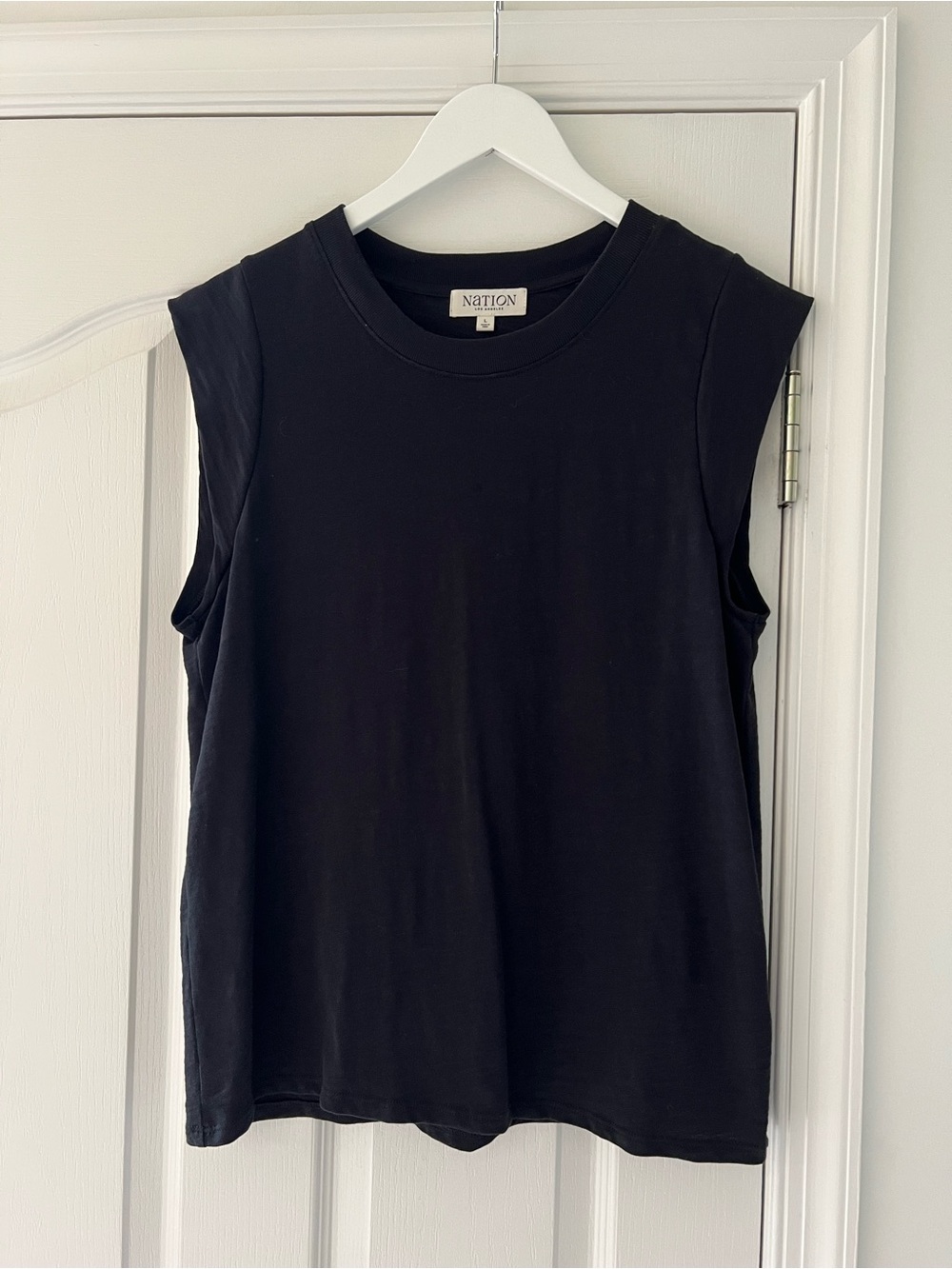 Nation LTD Black Muscle Tee